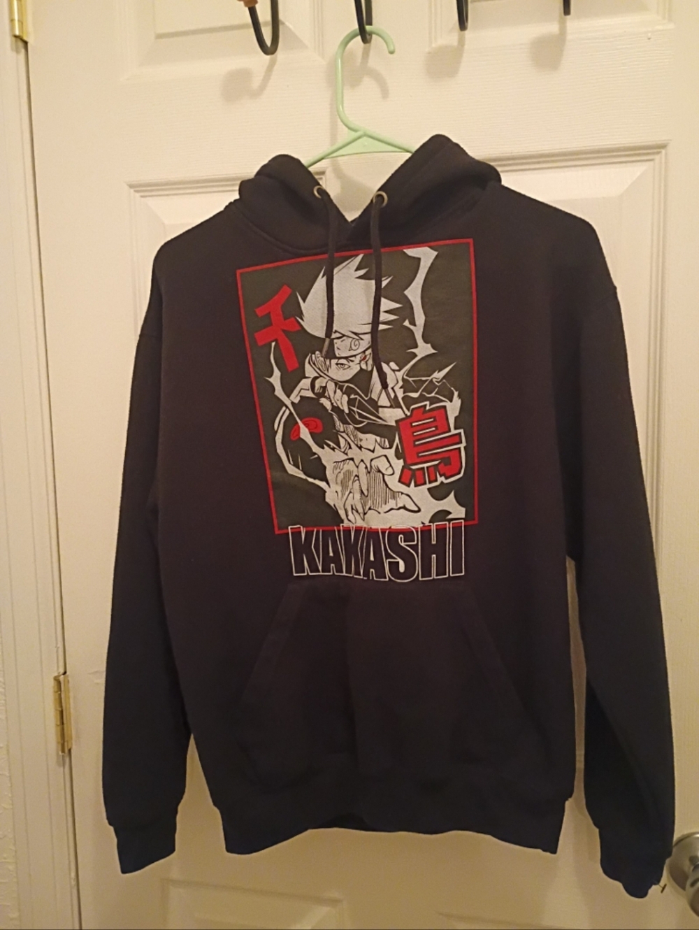 CO Black Anime Graphic Hoodie